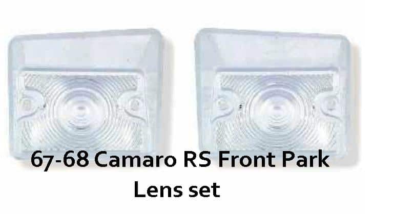 67-68 Camaro RS Front Park Lenses (pair)